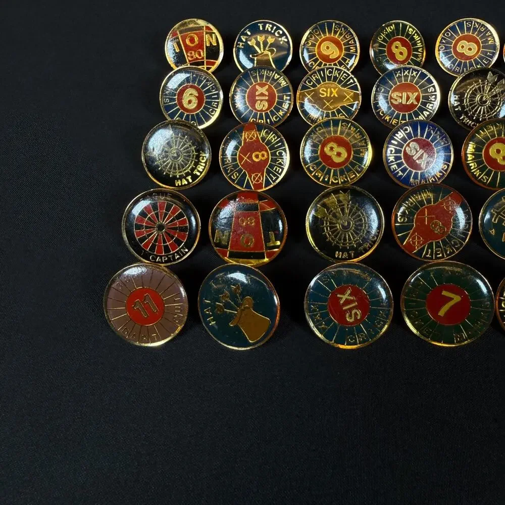 Lot of 30 Vintage cricket / darts pins